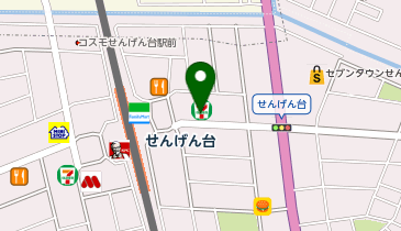 セブンイレブン 越谷千間台東1丁目店の地図画像