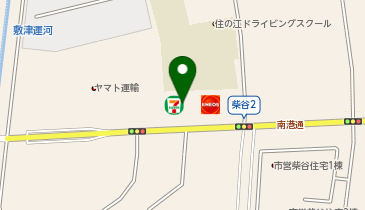 セブンイレブン 大阪柴谷1丁目店の地図画像