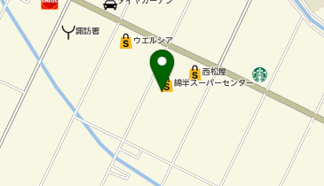 セブン銀行 綿半スーパーセンター諏訪店 共同出張所の地図画像