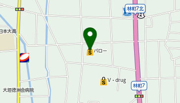 セブン銀行 バロー大垣店 共同出張所の地図画像