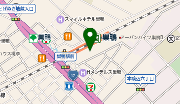 セブン銀行 サミット 巣鴨店 共同出張所の地図画像