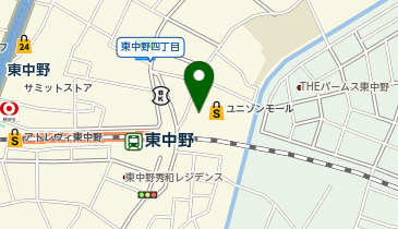 セブン銀行 ユニゾンモール東中野 共同出張所の地図画像