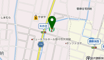 セブンイレブン 野々市矢作北店の地図画像
