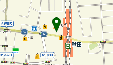 セブンイレブン ホテルメトロポリタン秋田店の地図画像