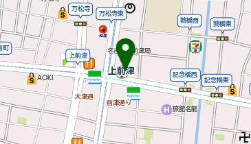 セブンイレブン 名古屋上前津駅前店の地図画像