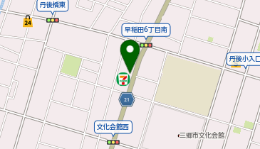 セブンイレブン 三郷早稲田5丁目店の地図画像