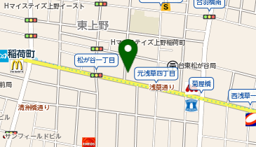 セブンイレブン 台東松が谷1丁目店の地図画像