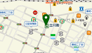 セブンイレブン 多摩モノレール立川南駅店の地図画像