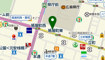 セブンイレブン 広島県庁前店の地図画像