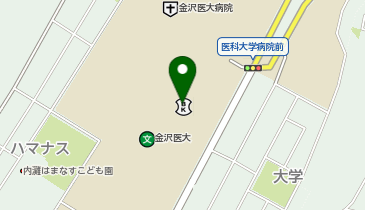 セブン銀行 金沢医科大学病院 共同出張所の地図画像
