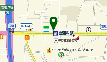 セブンイレブン 大阪喜連瓜破駅前店の地図画像