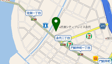 セブンイレブン 江東永代2丁目店の地図画像