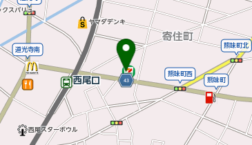 セブンイレブン 西尾口東店の地図画像