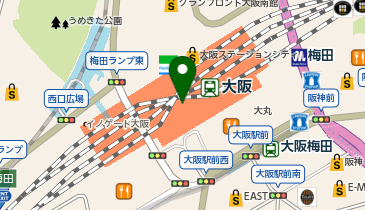 セブンイレブン ハートインエキマルシェ大阪店の地図画像