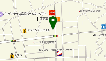 セブンイレブン 宮崎青葉町店の地図画像