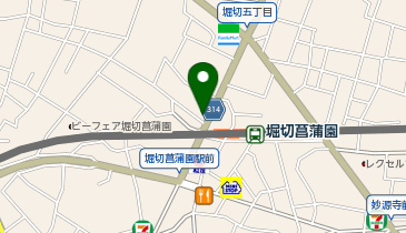 セブンイレブン 堀切菖蒲園駅前店の地図画像
