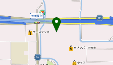セブンイレブン セブンパーク天美店の地図画像