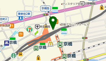 セブンイレブン ハートインJR京橋駅北口店の地図画像