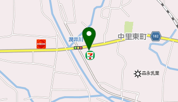 セブンイレブン 富士宮中里東町店の地図画像