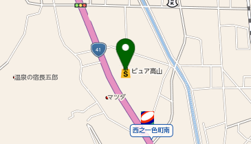 セブン銀行 飛騨信組 ピュア高山店出張所 共同出張所の地図画像