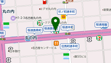 セブンイレブン 名古屋桜通長者町店の地図画像