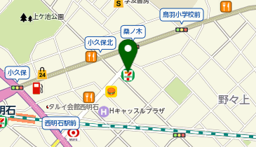 セブンイレブン 明石野々上店の地図画像