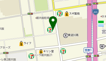 セブンイレブン 新大阪第2NKビル店の地図画像