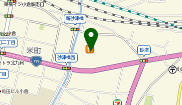 セブン銀行 にしてつストア砂津店 共同出張所の地図画像