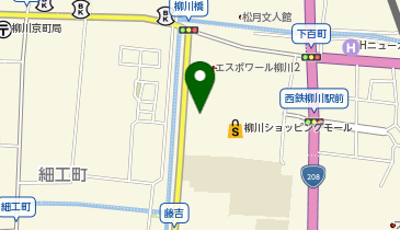 セブン銀行 にしてつストアレガネット柳川店 共同出張所の地図画像