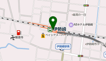 セブン銀行 東武鉄道 伊勢崎線 伊勢崎駅 共同出張所の地図画像