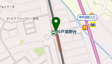 セブン銀行 東武鉄道 日光線 杉戸高野台駅 共同出張所の地図画像