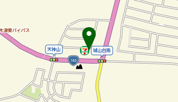 セブンイレブン 木津川城山台9丁目店の地図画像