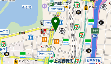 セブンイレブン 上野4丁目店の地図画像