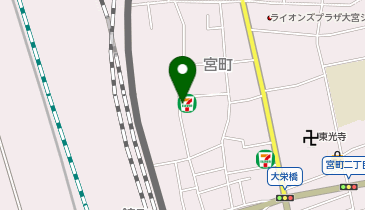 セブンイレブン 大宮平和通り店の地図画像