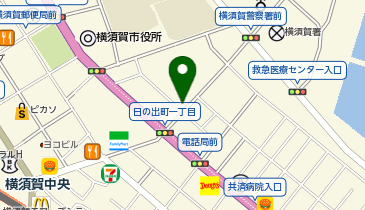 セブンイレブン 横須賀日の出1丁目店の地図画像