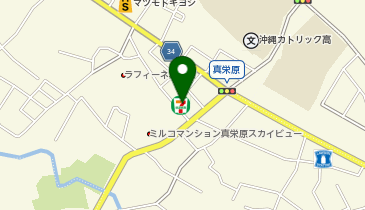 セブンイレブン 宜野湾真栄原2丁目店の地図画像
