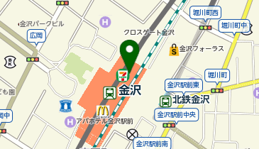 セブンイレブン おみやげ処金沢店の地図画像