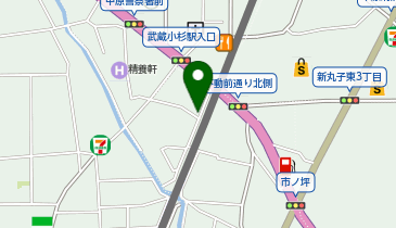 セブンイレブン 川崎市ノ坪西店の地図画像