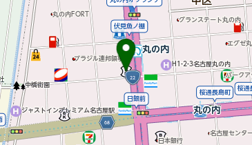 セブンイレブン 名古屋丸の内1丁目店の地図画像