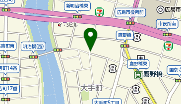 セブンイレブン 広島大手町5丁目店の地図画像