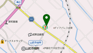 セブンイレブン 山武市役所前店の地図画像