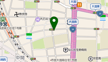 セブンイレブン 大阪大国町駅南店の地図画像