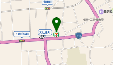 セブンイレブン 下諏訪大社通り店の地図画像