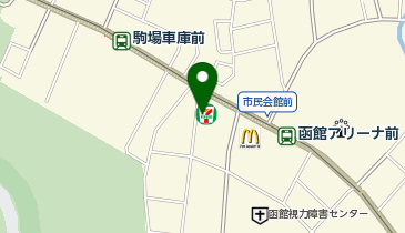 セブンイレブン 函館競馬場前店の地図画像