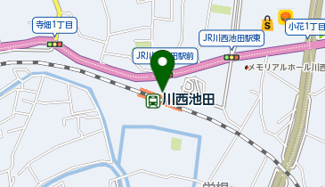 セブン銀行 JR 福知山線 川西池田駅 共同出張所の地図画像