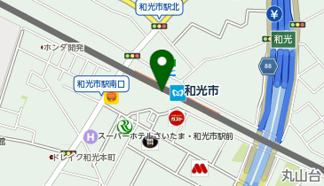 セブン銀行 東武鉄道 東上線 和光市駅 共同出張所の地図画像