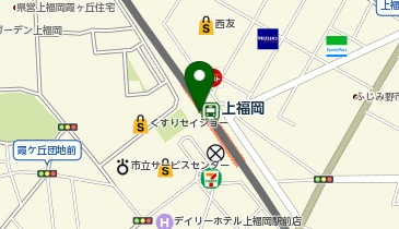 セブン銀行 東武鉄道 東上線 上福岡駅 共同出張所の地図画像
