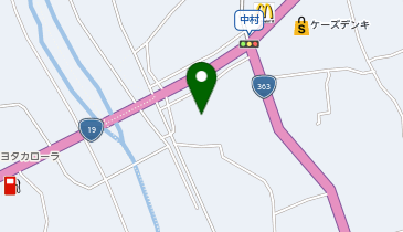セブン銀行 オークワ中津川中村店 共同出張所の地図画像
