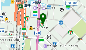 セブンイレブン 博多駅東2丁目店の地図画像