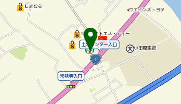 セブンイレブン 小田原東町5丁目店の地図画像